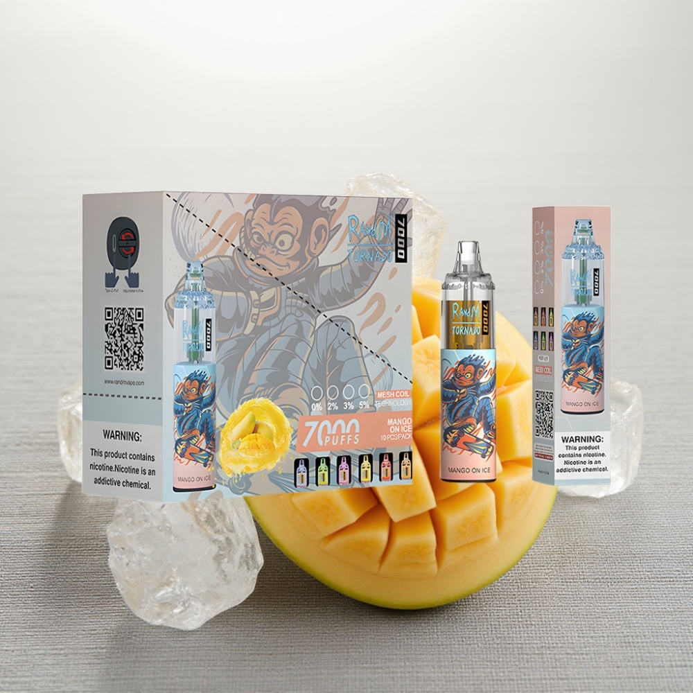 RandM Fumot Tornado 7000 14ML 850MAH Mango On Ice wholesale vape Ukraine
