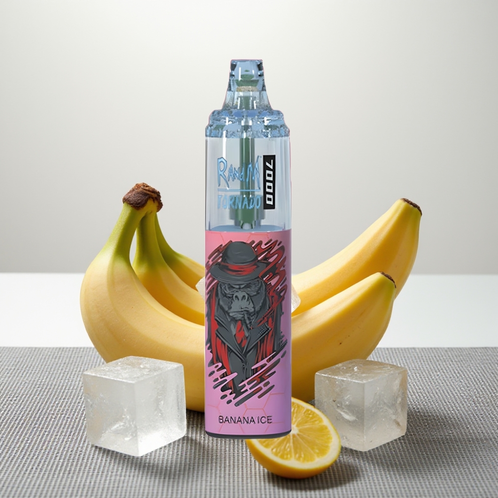 RandM Fumot Tornado 7000 Банан-Лід 14ML 850MAH Mesh Air-Adjustable