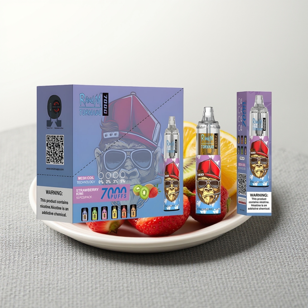 RandM Fumot Tornado 7000 14ML 850MAH Полуниця Ківі wholesale vape Ukraine