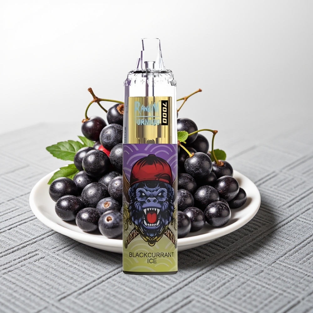 RandM Fumot Tornado 7000 Puffs 14ML 850MAH Mesh Coil Blackcurrant Ice