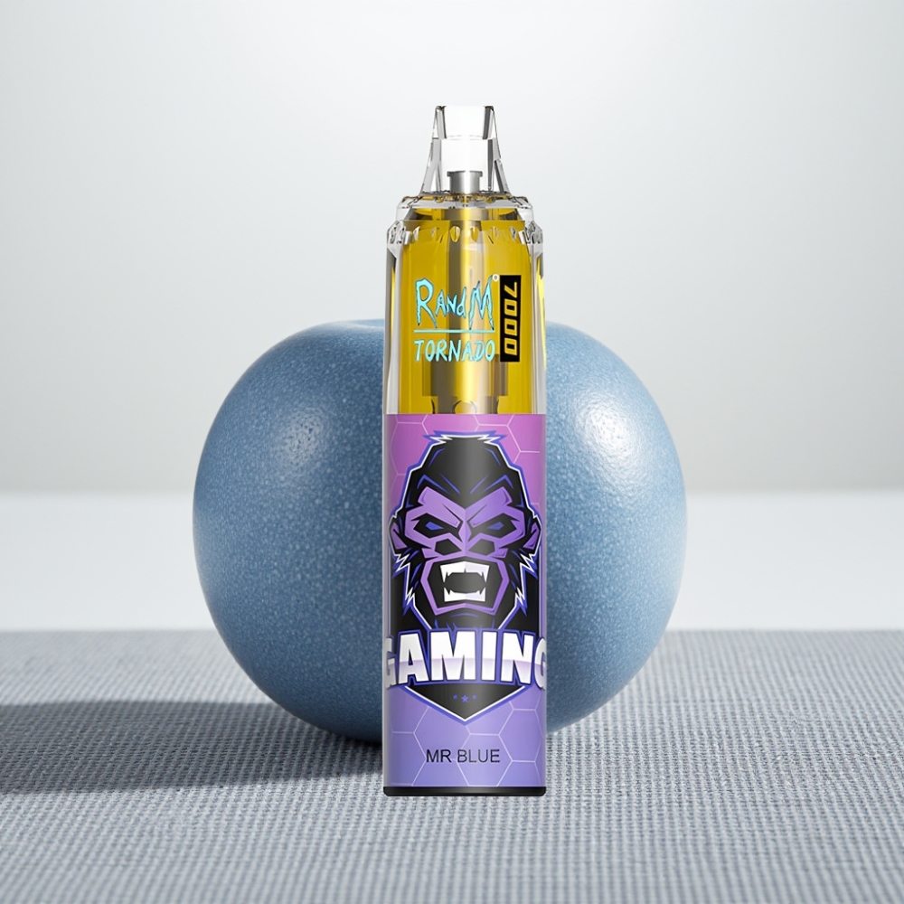 RandM Fumot Tornado 7000 Puffs 14ML 850MAH Mesh Type-C RGB Повітряно-регульований Доктор Блакитний