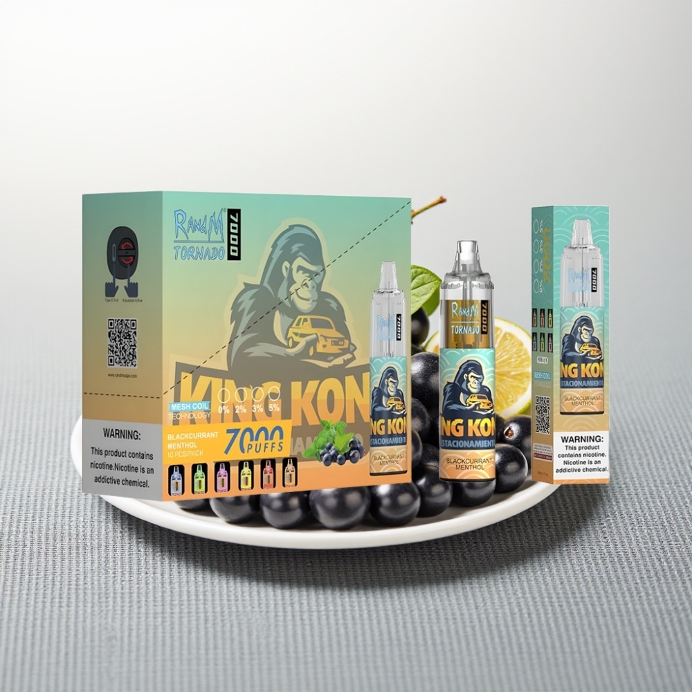 RandM Fumot Tornado 7000 Puffs 14ML 850MAH Чорна Смородина Ментол