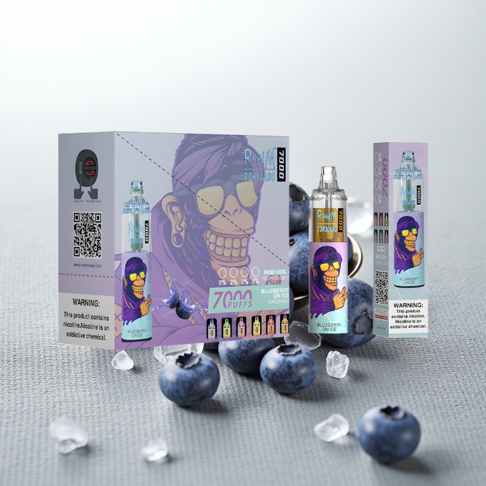 RandM Fumot Tornado 7000 Puffs 14ML Blueberry On Ice Air-Adjustable