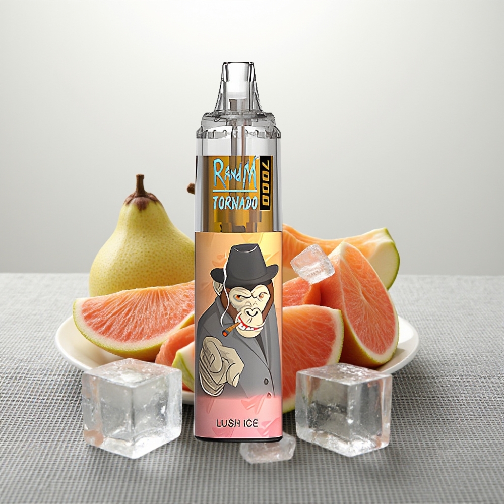 RandM Fumot Tornado 7000 Puffs 14ML Lush Ice (Соковитий Лід) Air-Adjustable RGB