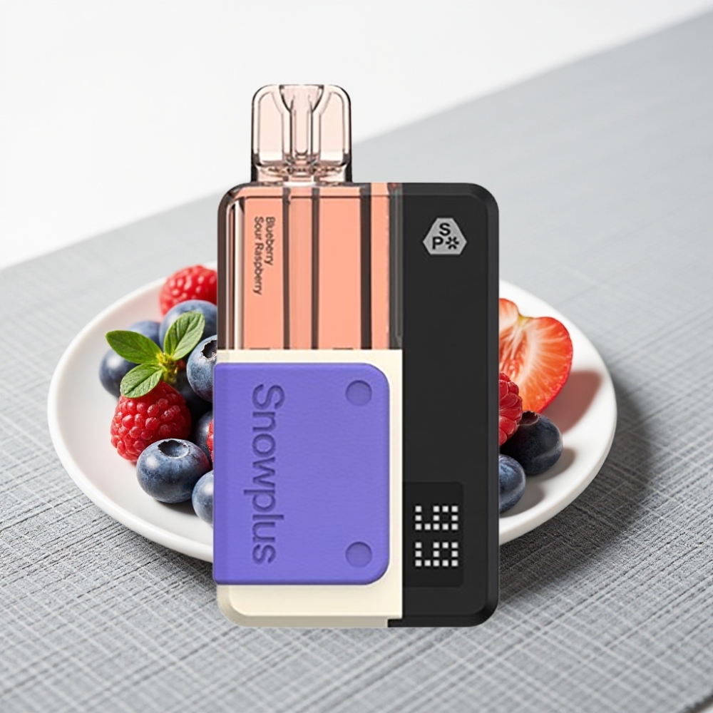 Snowplus Swift 5000 Puffs Dual Mesh 1000mAh Блакитна Малина з Соковитою Суницей