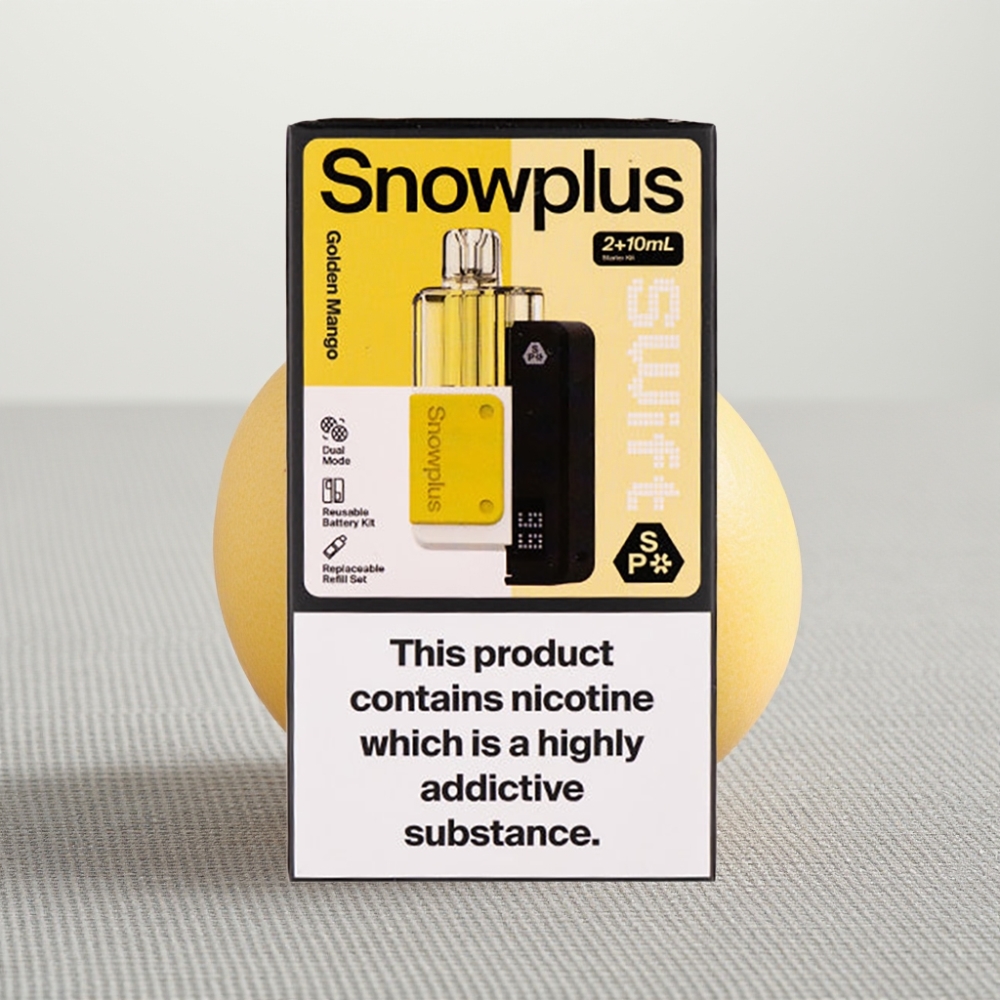 Snowplus Swift 5000 Puffs Dual Mesh Pod Kit Золотий Манго (1000 mAh, 2+10 мл)