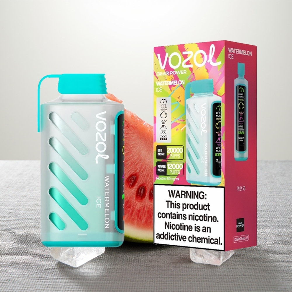 VOZOL Gear Power 20000 Puffs Динний Лід S.i.L.C. Tech Dual Mesh Coil 20mL