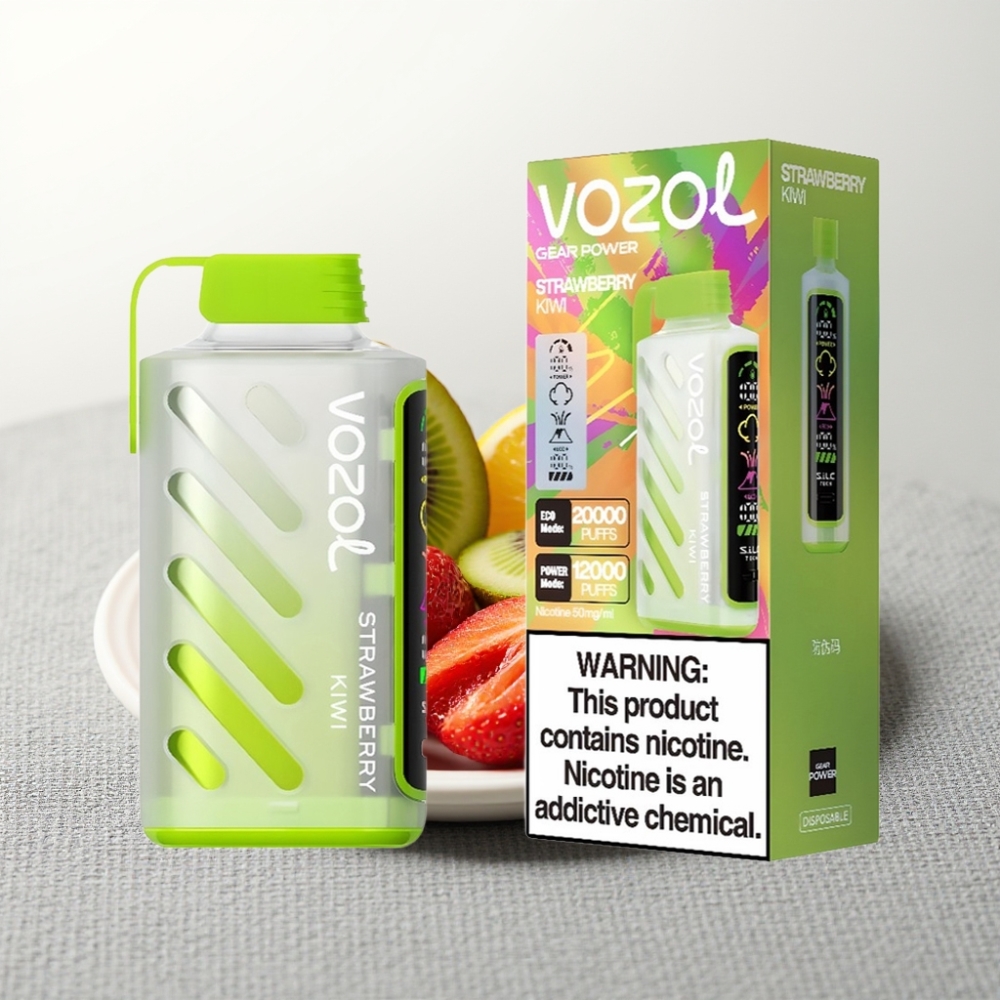 VOZOL Gear Power 20000 Puffs S.i.L.C. Tech Dual Mesh Coil Полуниця-Ківі