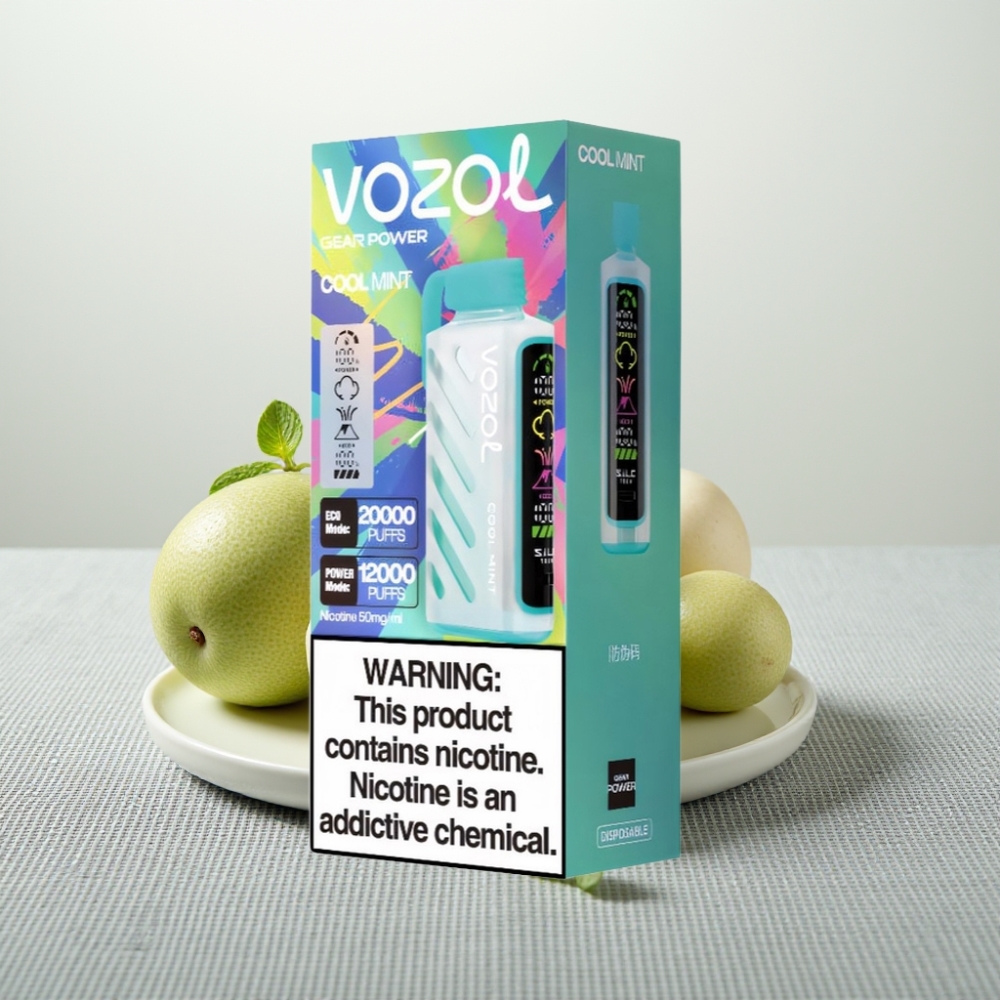 VOZOL Gear Power 20000 Puffs S.i.L.C. Tech Dual Mesh Coil Прохолодна М’ята