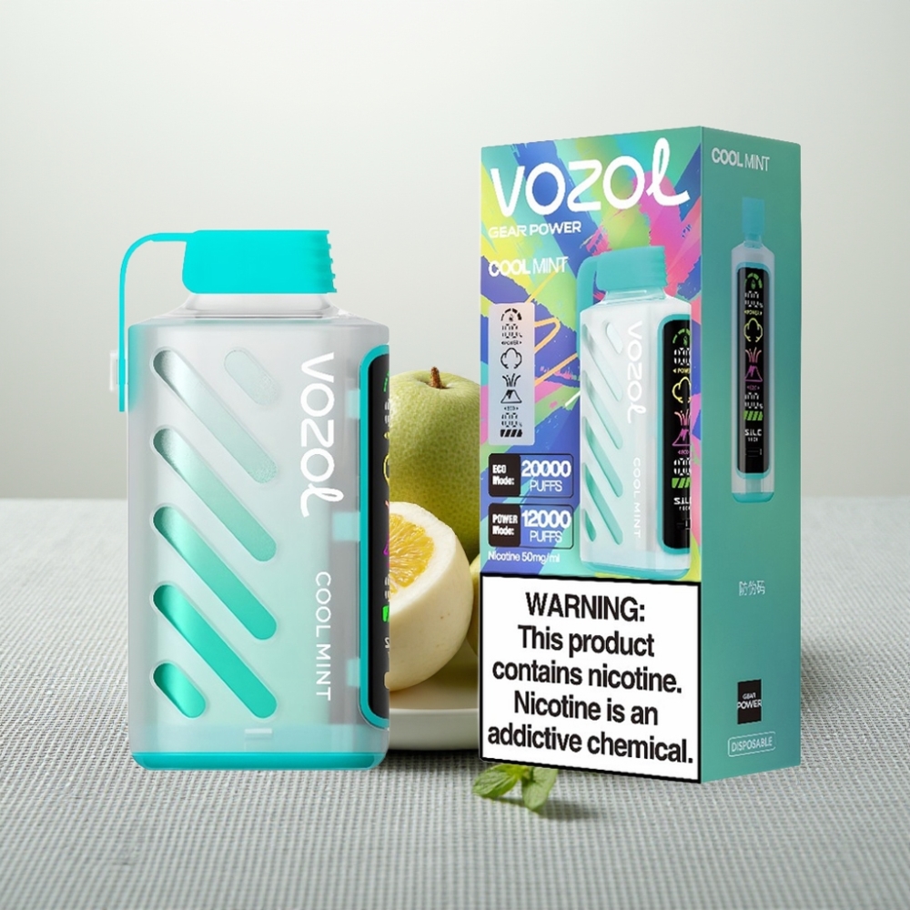 VOZOL Gear Power 20000 Puffs S.i.L.C. Tech Dual Mesh Coil Прохолодна М’ята