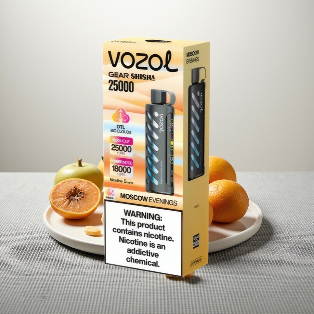 VOZOL Gear Shisha 25000 Puffs Москівські Вечори Dual Mesh Dual Modes 1000mAh