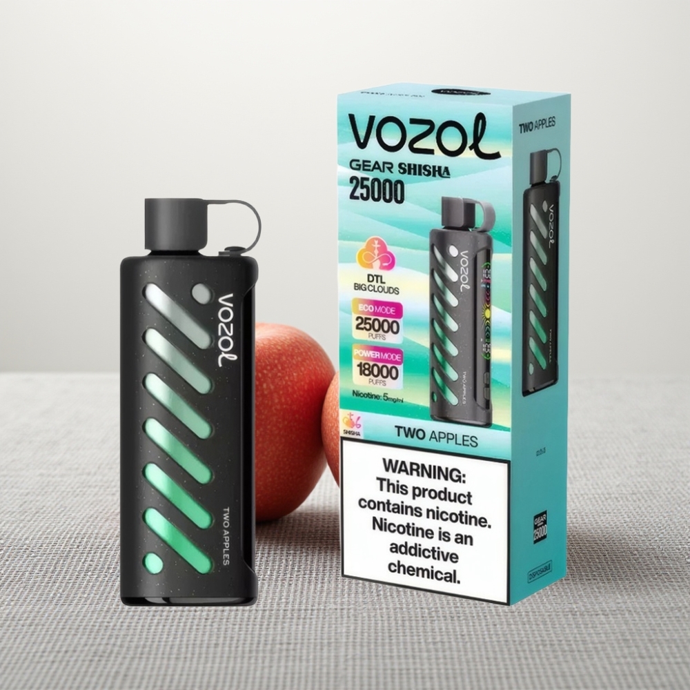VOZOL Gear Shisha 25000 Puffs Дві Яблука S.i.L.C Tech Dual Mesh 1000mAh