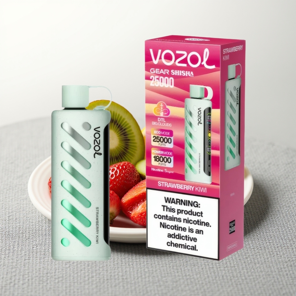 VOZOL Gear Shisha 25000 Puffs S.i.L.C Tech Dual Mesh Полуниця-Ківі