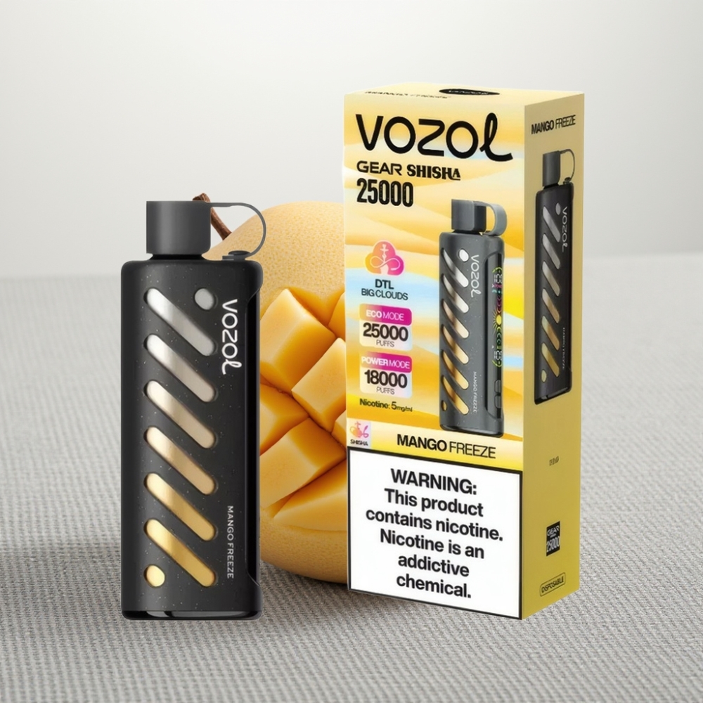 VOZOL Gear Shisha 25000 Puffs S.i.L.C Tech Dual Mesh Манго Фріз