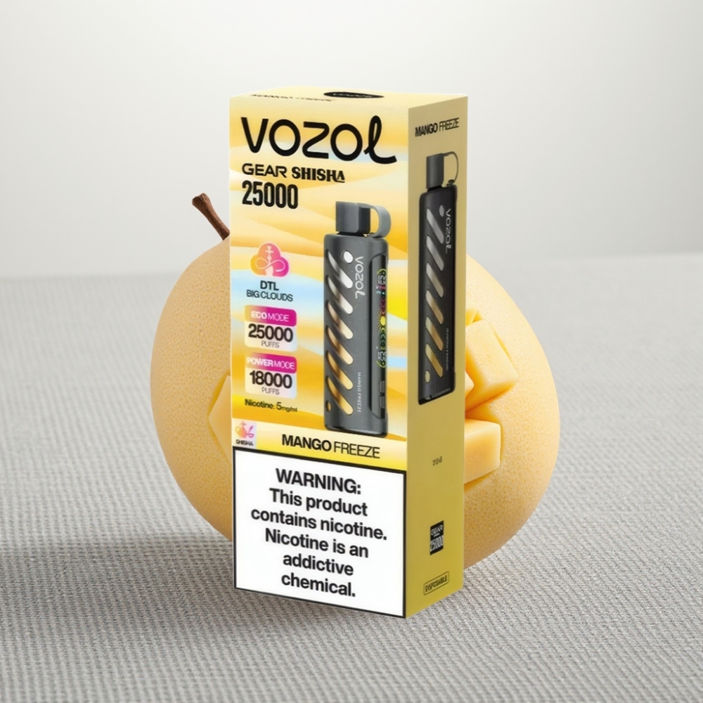 VOZOL Gear Shisha 25000 Puffs S.i.L.C Tech Dual Mesh Манго Фріз