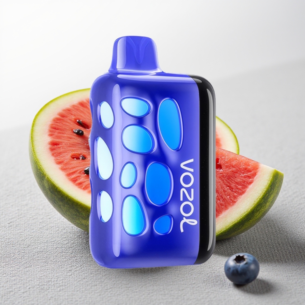 VOZOL RAVE 40000 Диспосейбл Вейп із полуницею та кавуном, 270° Vibrant Glow, Beat-Synced Party Mode
