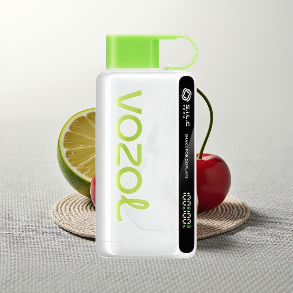 VOZOL STAR 9000/12000 Disposable Вейп Вишня Лайм, 650mAh, S.i.L.C TECH, Shake Display
