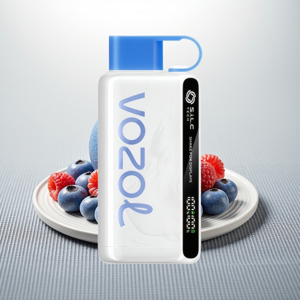 VOZOL STAR 9000/12000 Disposable Vape Блакитна Малина з м'ятою, 650mAh, S.i.L.C TECH