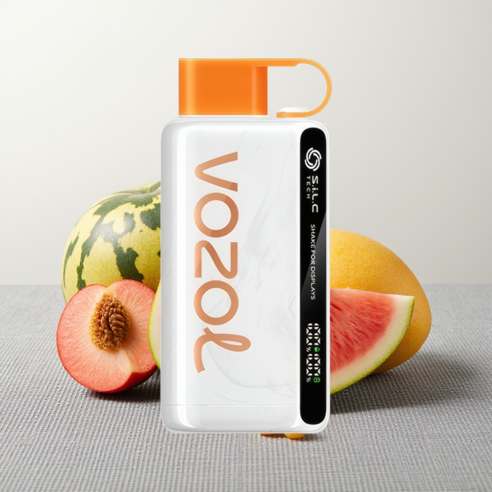 VOZOL STAR 9000/12000 Disposable Vape Персик Манго Кавун, S.i.L.C TECH, 650mAh, Швидка зарядка