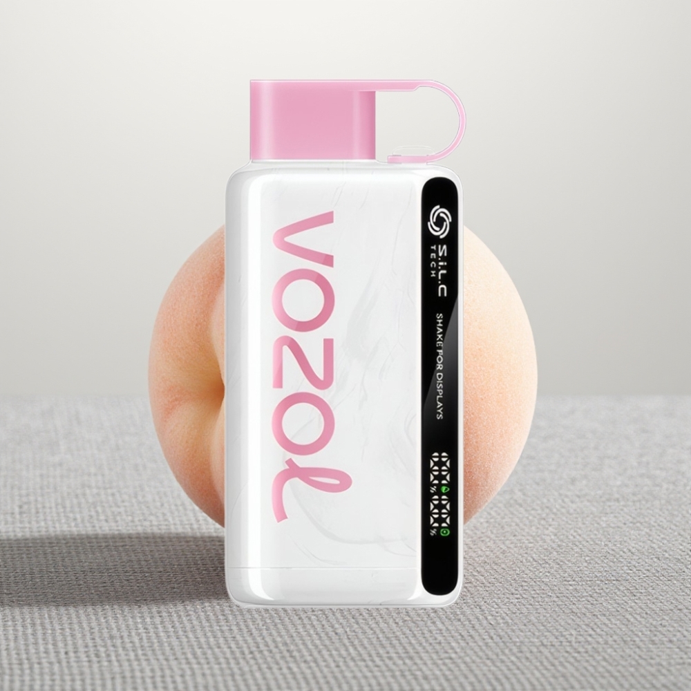 VOZOL STAR 9000/12000 Disposable Vape Персиковий Лід Shake Display S.i.L.C TECH 650mAh
